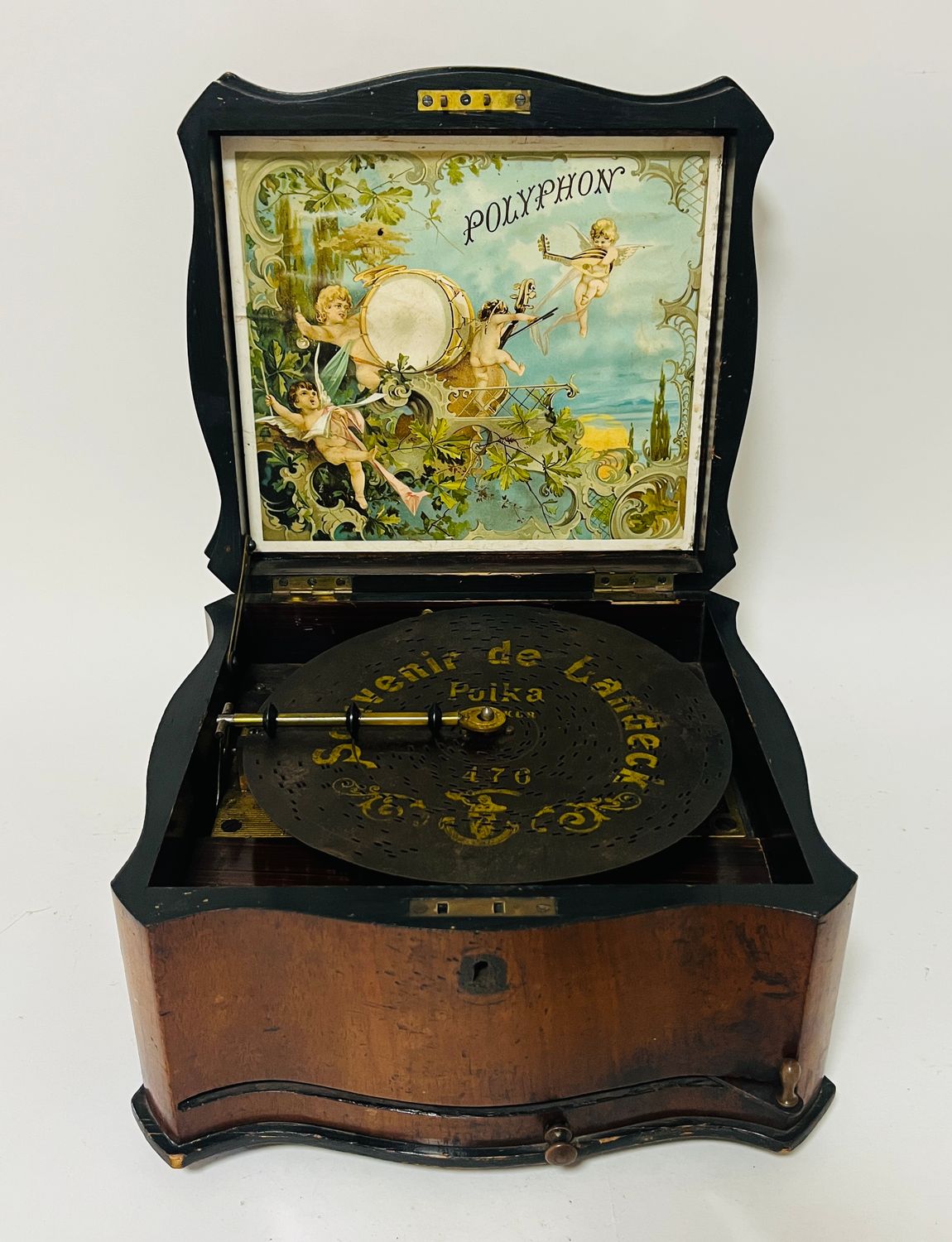 Victorian Walnut Cased Polyphon