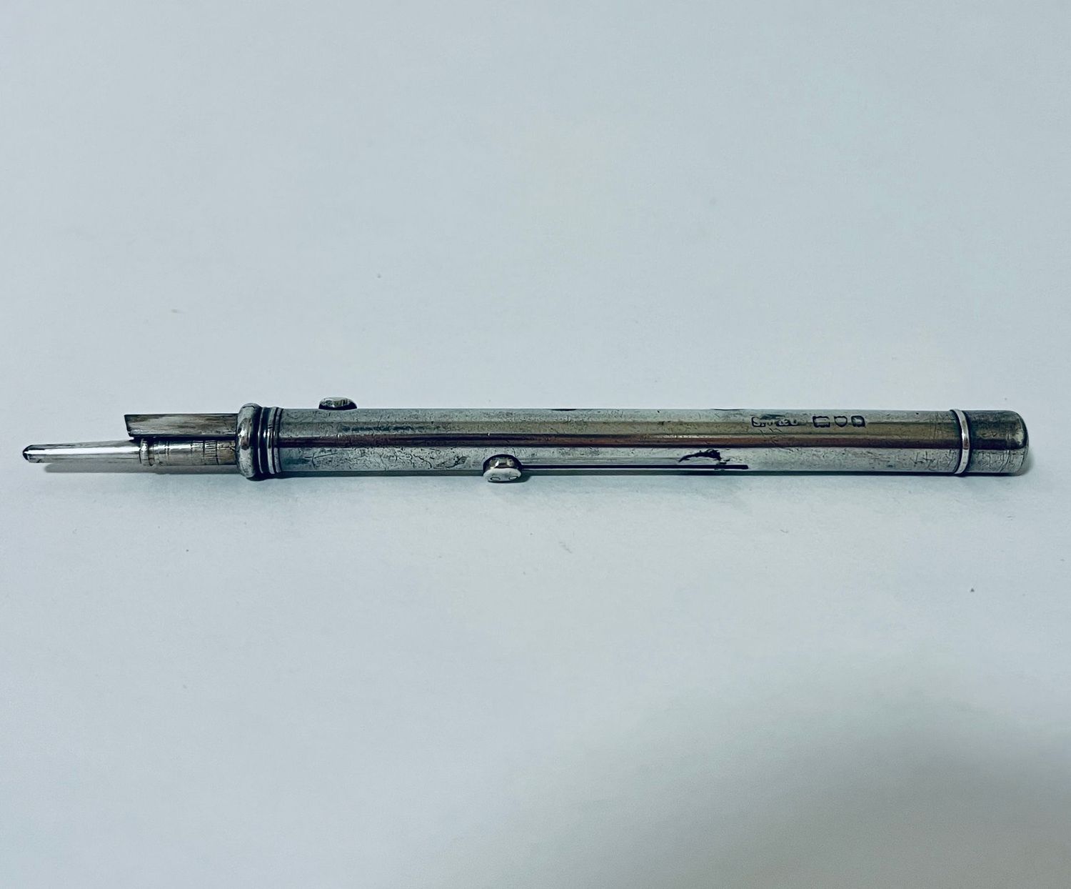 Victorian Silver Propelling Pen and Pencil