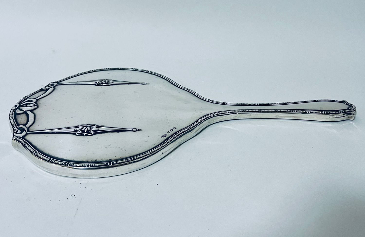 Antique Silver Hand Mirror