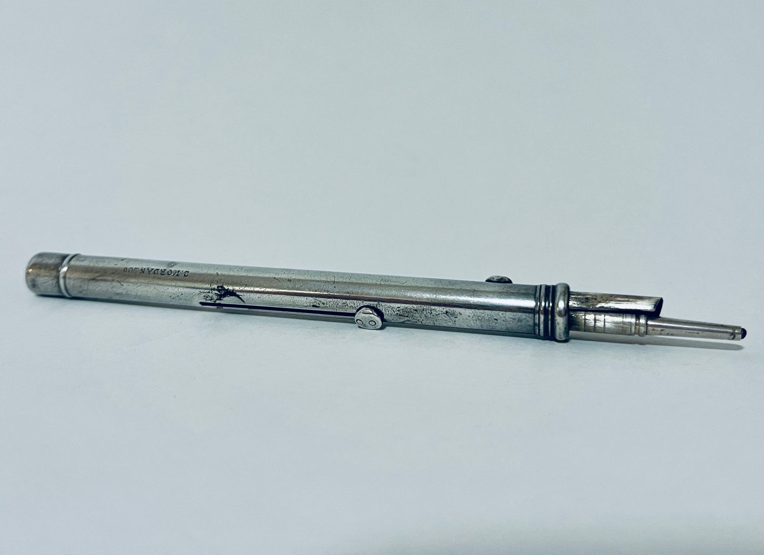 Victorian Silver Propelling Pen and Pencil