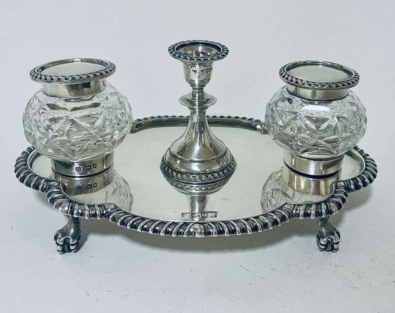 Victorian Silver Desk Stand