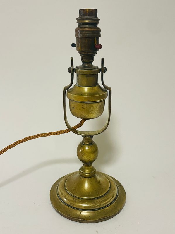 Antique Brass Ship's Gimbal Lamp