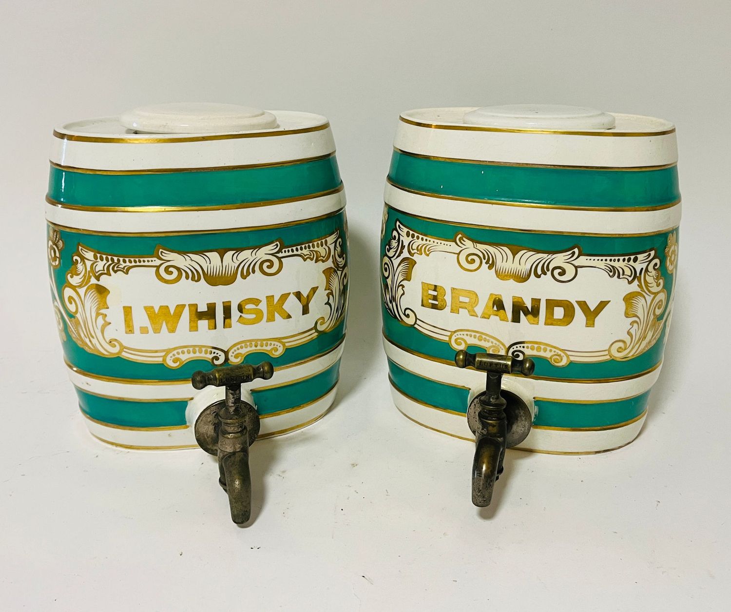 Pair of Victorian Spirit Barrels