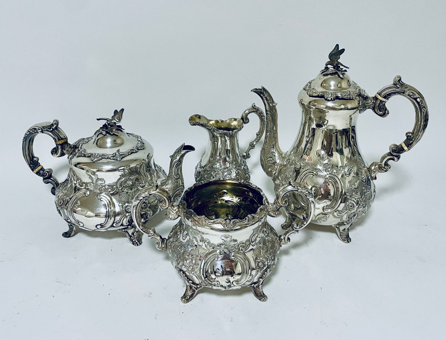 Victorian 4 Piece Silver Tea Set