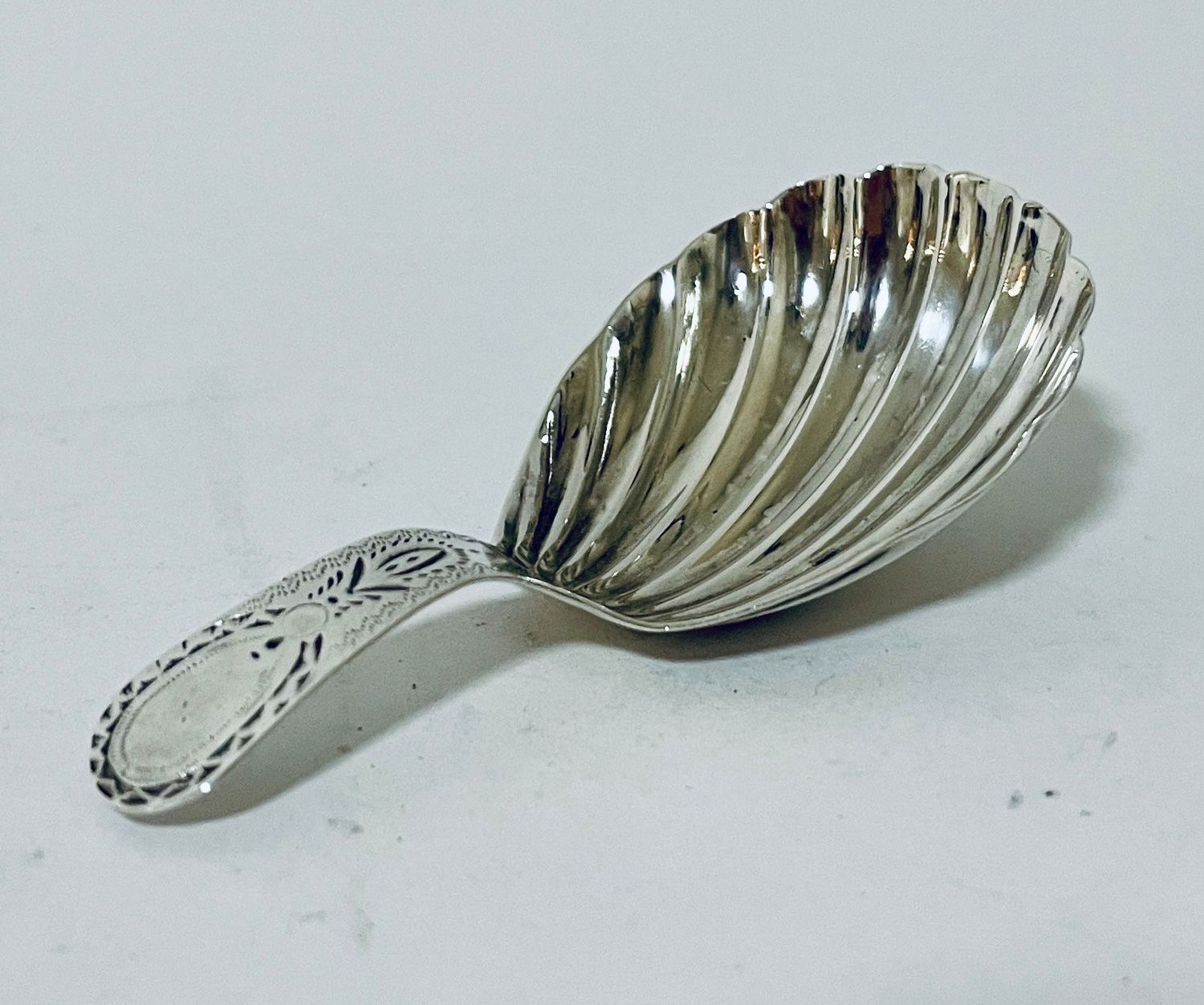 18th Century Georgian Silver Caddy Spoon