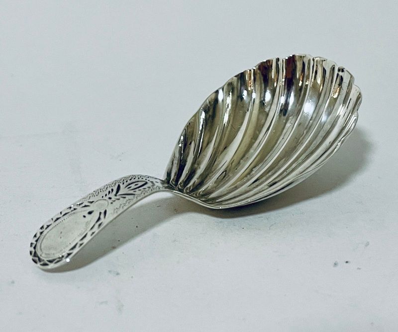 18th Century Georgian Silver Caddy Spoon