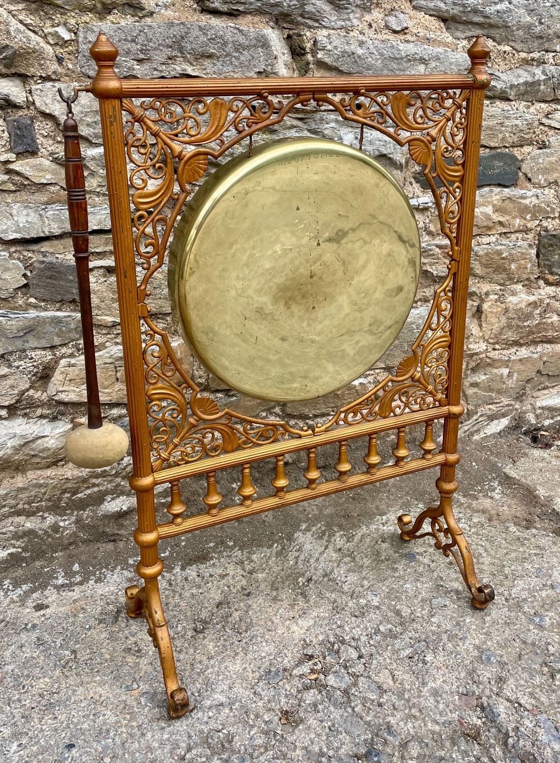 ​Large Antique Brass Dinner Gong