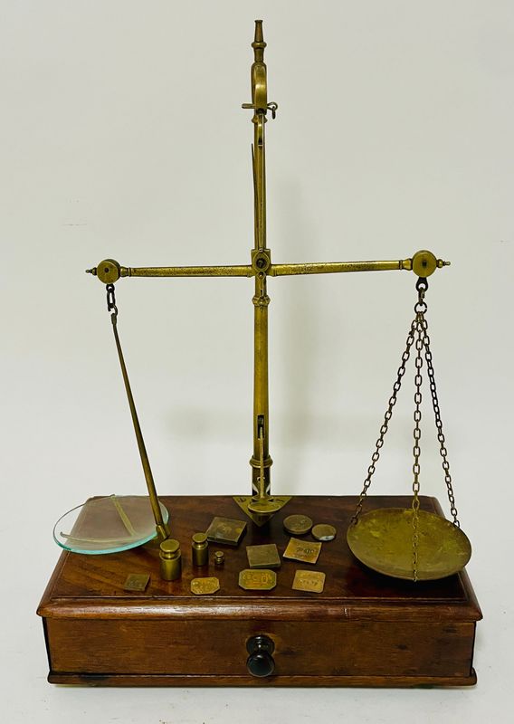 Antique Apothecary Scales and Weights