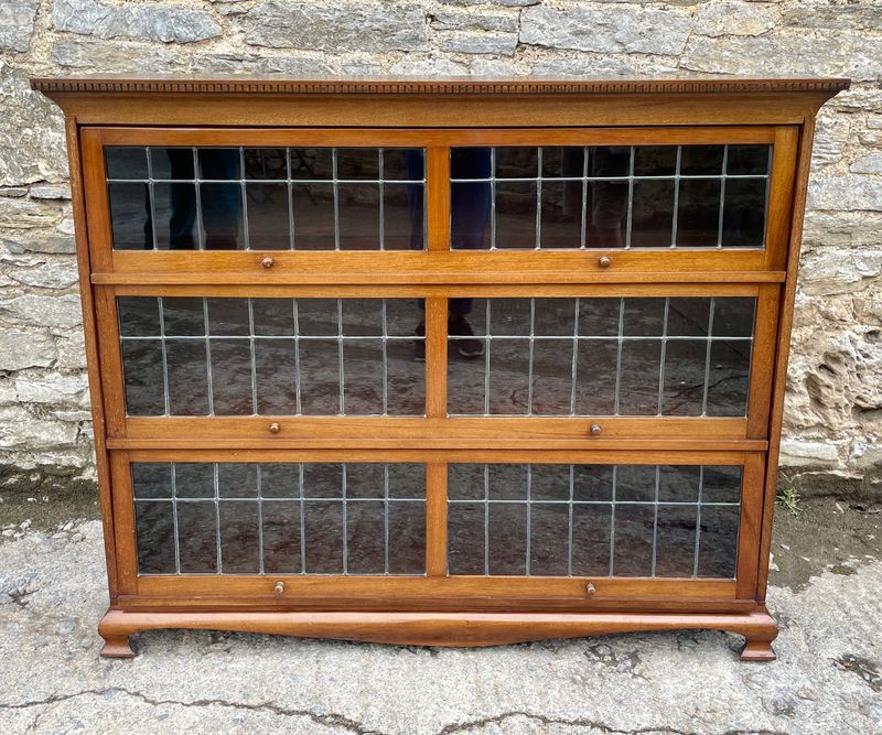 Antique Mahogany Barristers' Bookcase