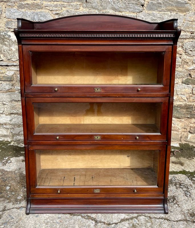 ​Antique Mahogany LEBUS Stacking Bookcase