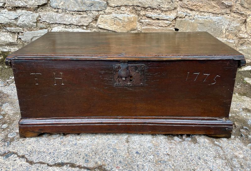 18th Century Oak Bible Box