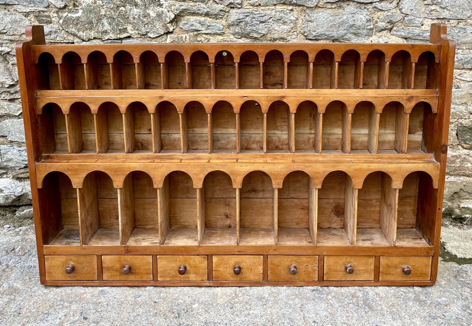 ​Large Antique Pine Pigeon Holes