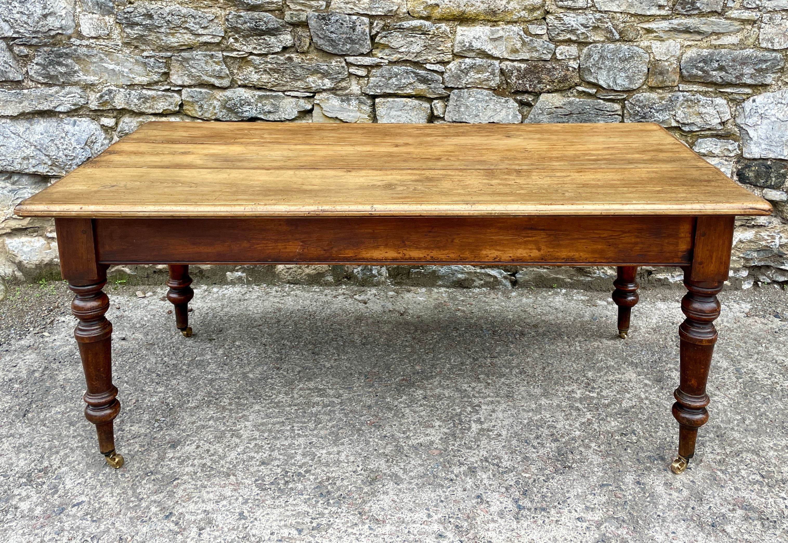 ​Victorian Oak and Ash Farmhouse Table