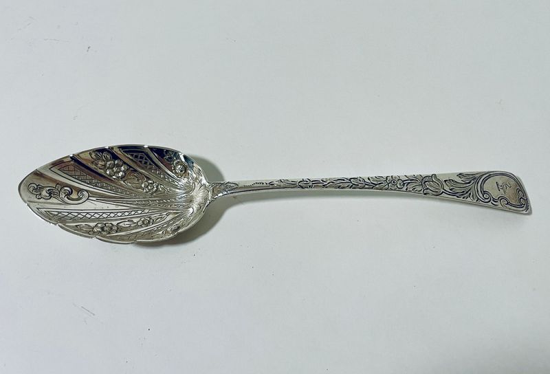 Georgian Silver Berry Spoon
