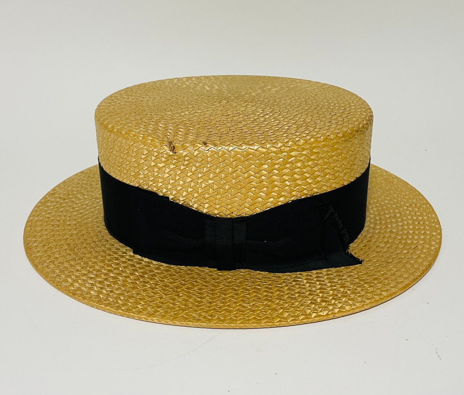 Original Vintage Straw Boater