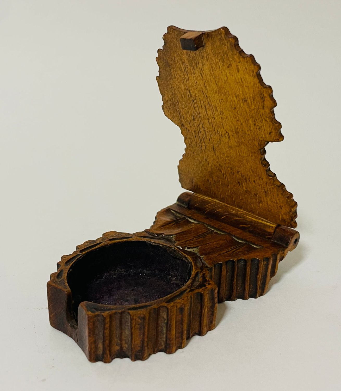 Antique Black Forest Pocket Watch Holder