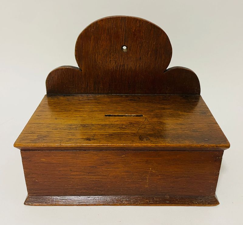 Antique Oak Collection Box