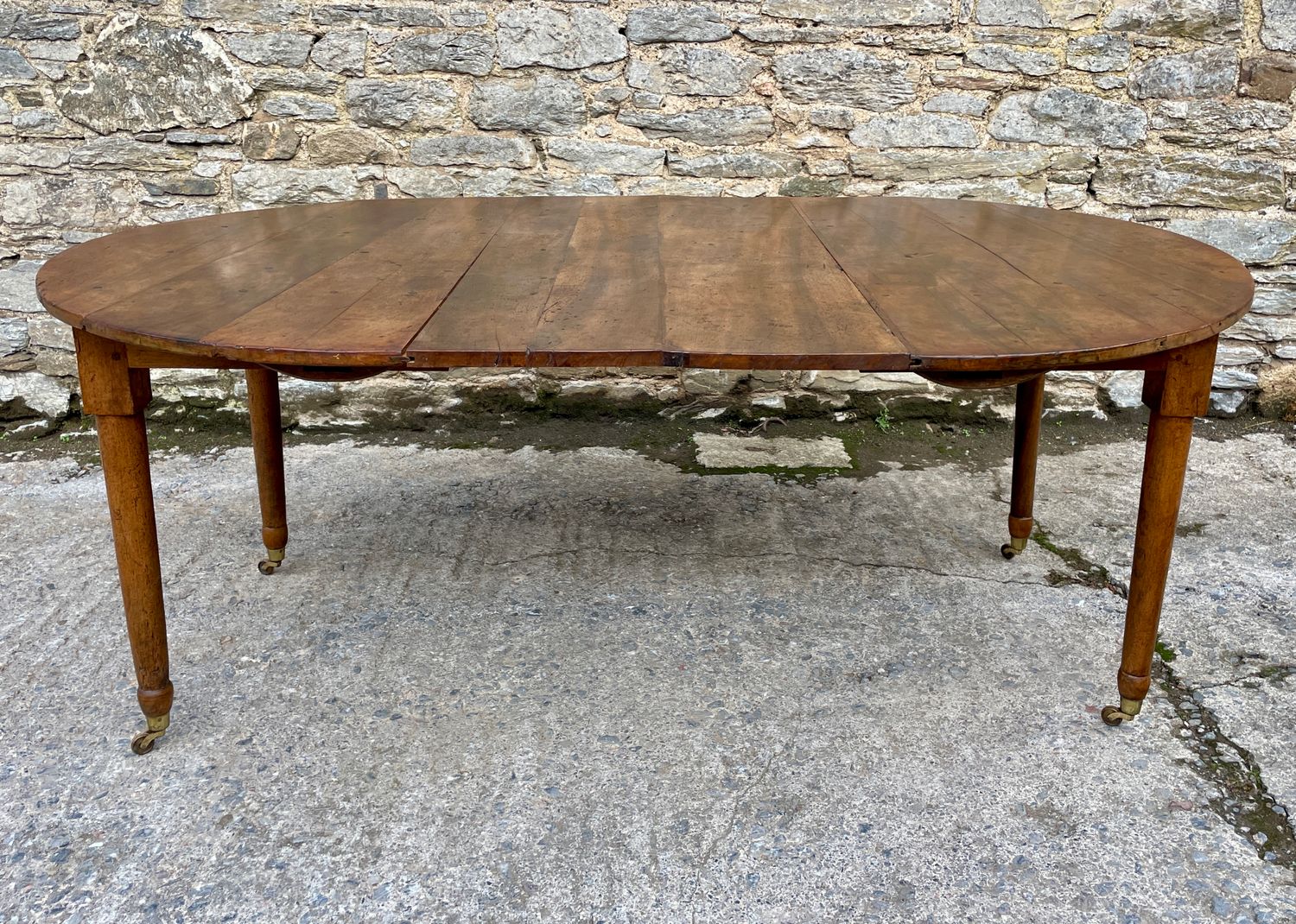 Antique French Fruitwood Extending Dining Table