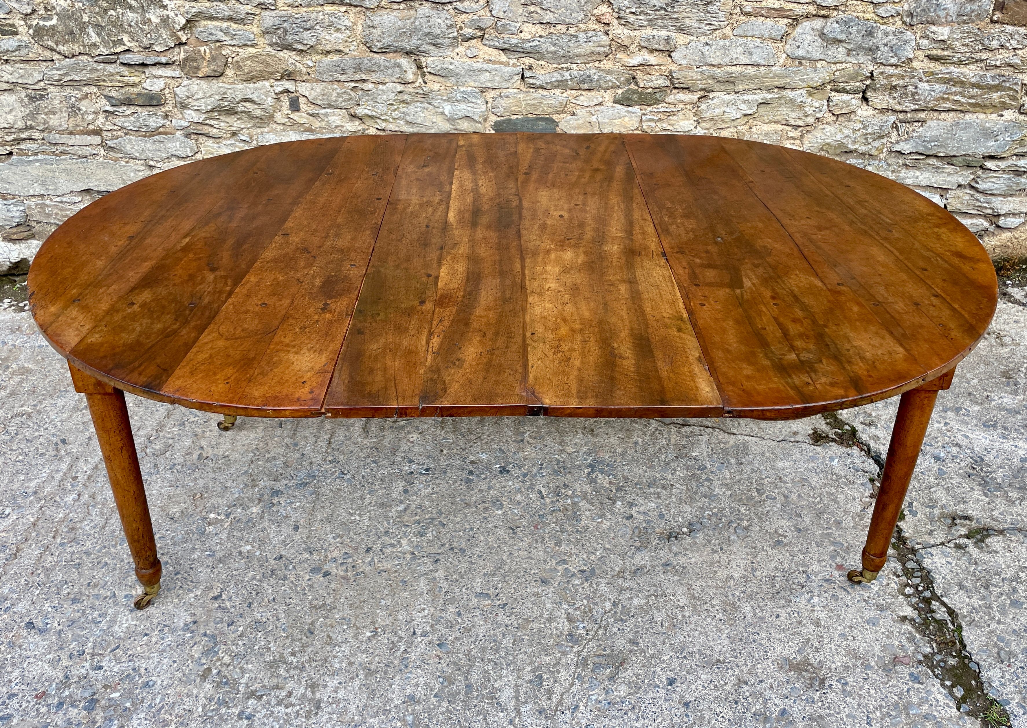 Antique French Fruitwood Extending Dining Table