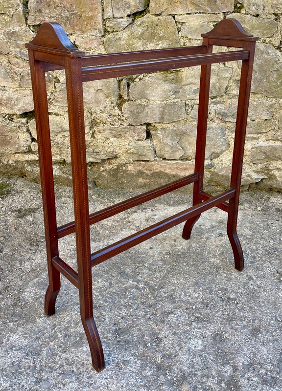 Edwardian Mahogany Towel Rail