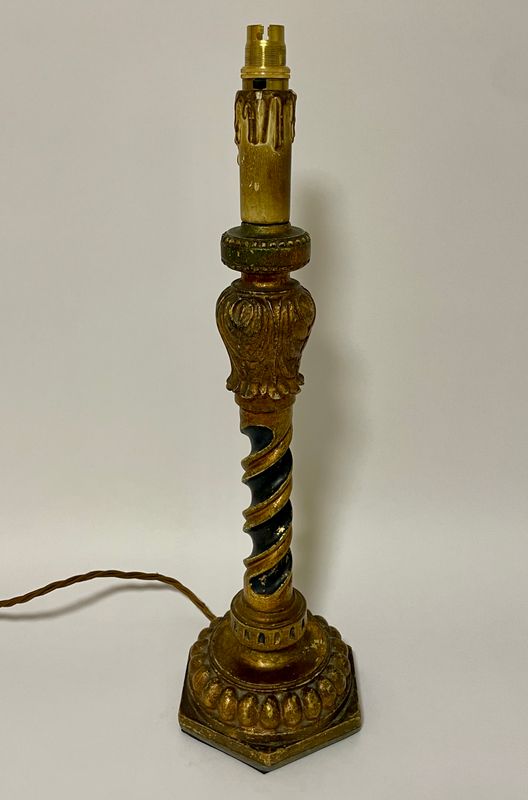 Antique Giltwood Table Lamp