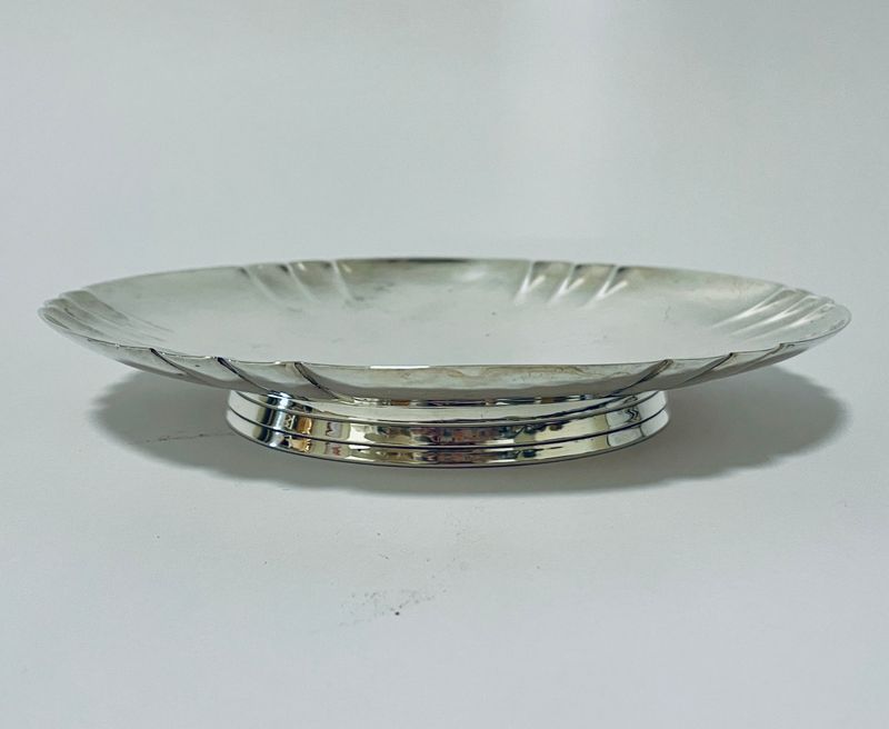 Antique Silver Pedestal Footed Bowl