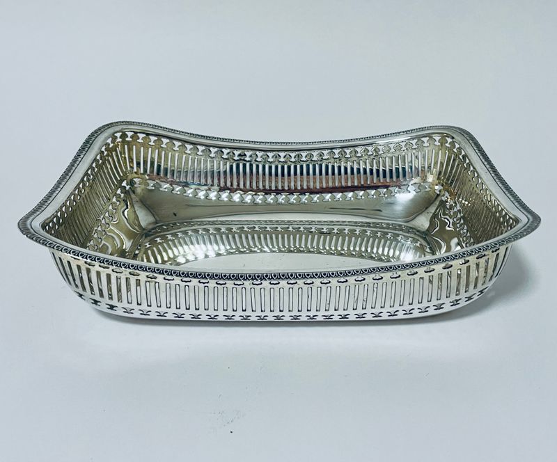 Antique Silver Fruit or Bread Basket