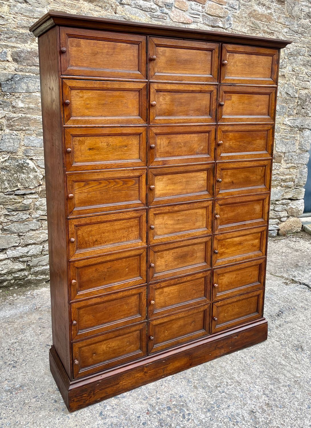​Antique French Oak Notaires Cabinet