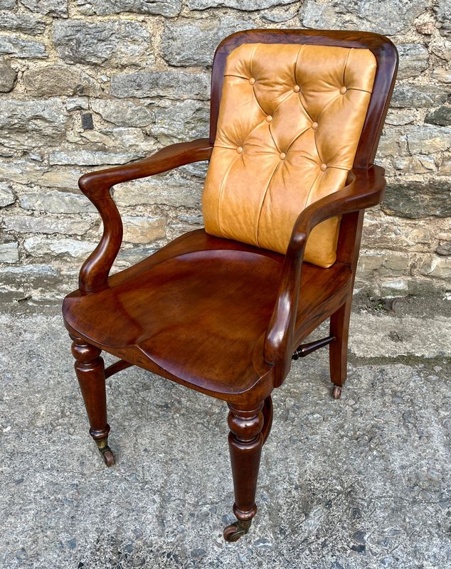 Victorian Mahogany Desk Chair