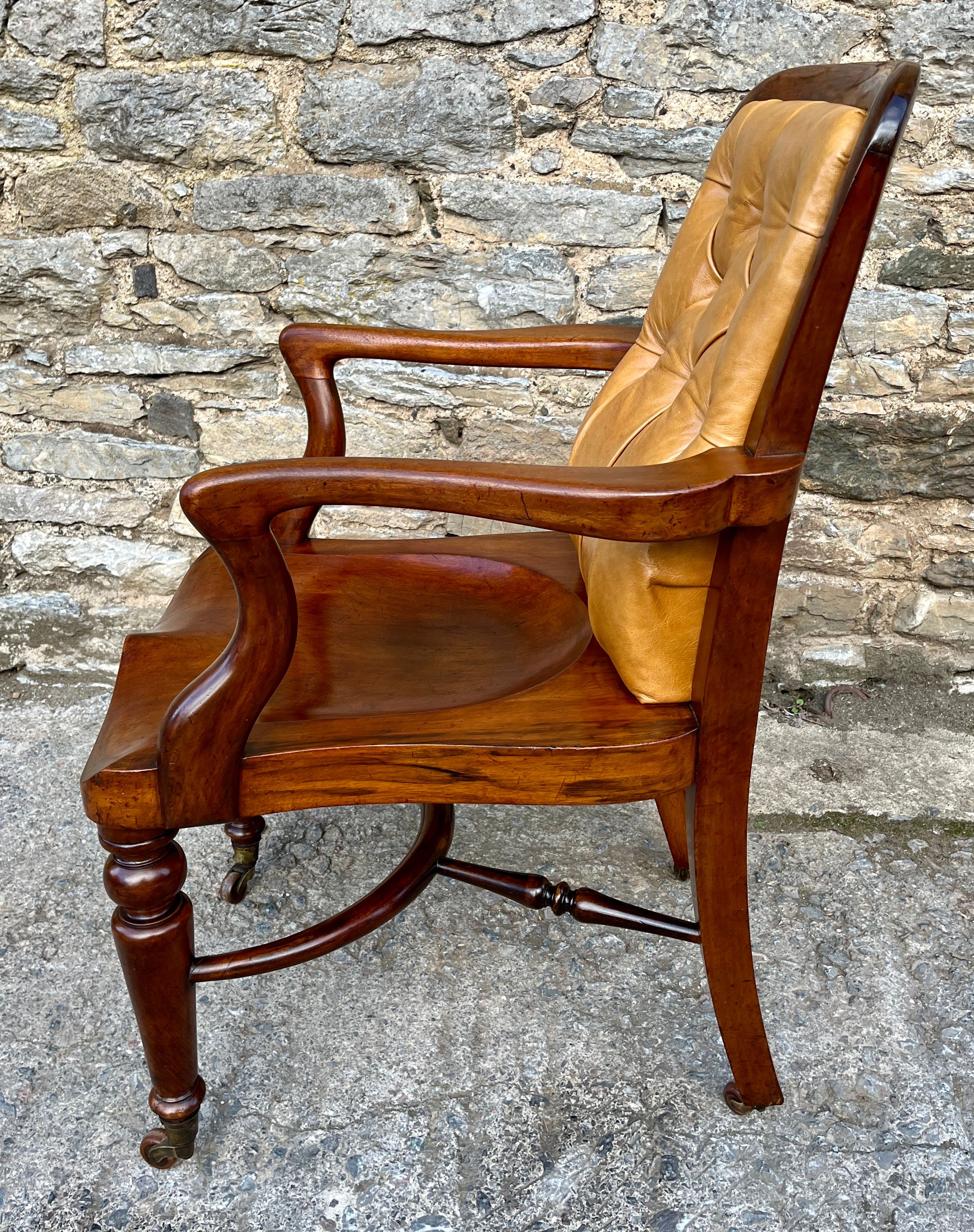 Victorian Mahogany Desk Chair