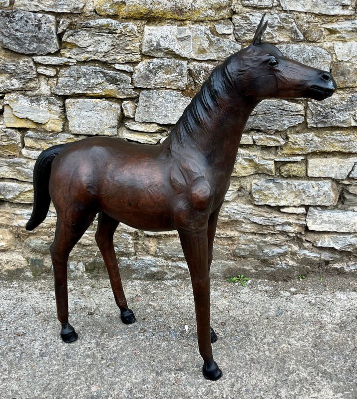 Large Leather Horse by Liberty London