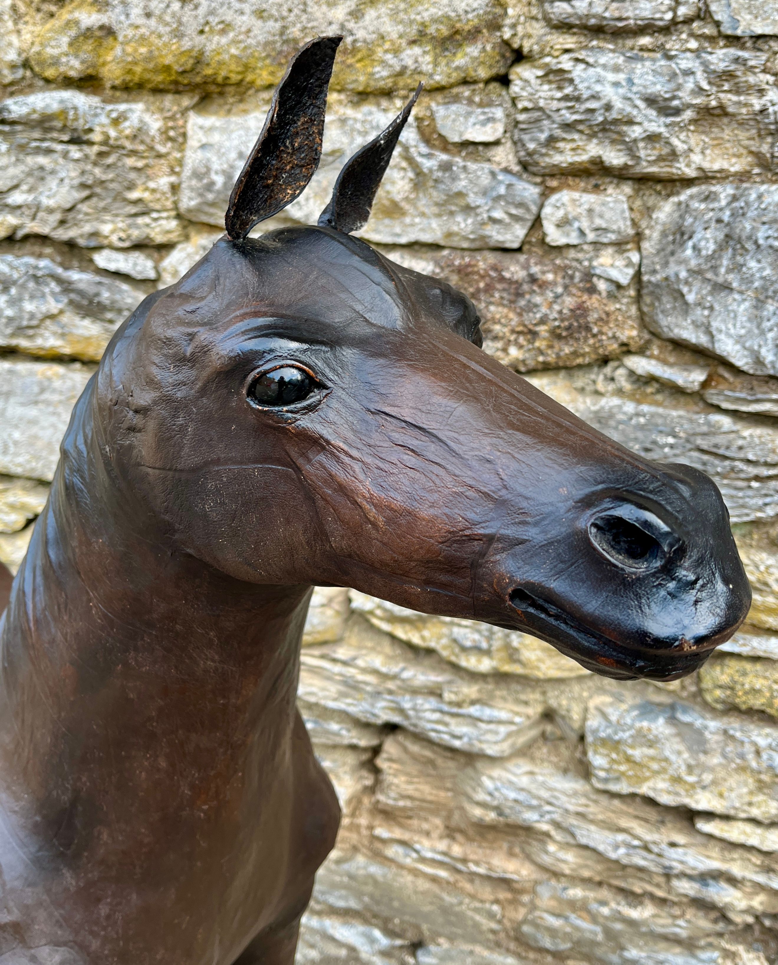 Large Leather Horse by Liberty London