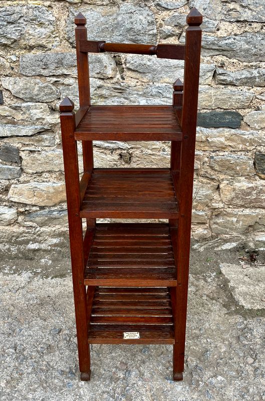 Antique Ship's Teak Four Tier Whatnot