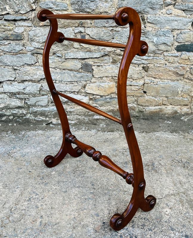 Victorian Mahogany Towel Rail