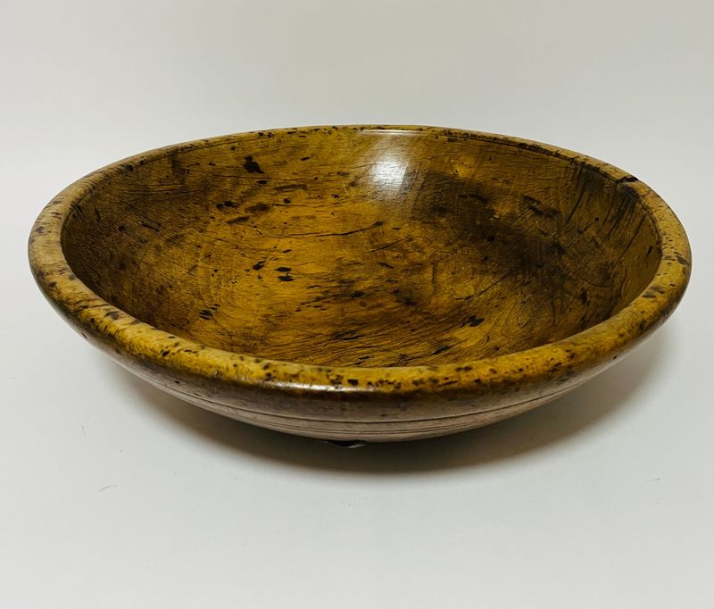 Antique Sycamore Dairy Bowl