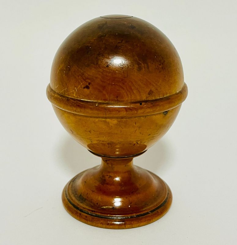 Antique Apothecary's Treen Pill Silverer