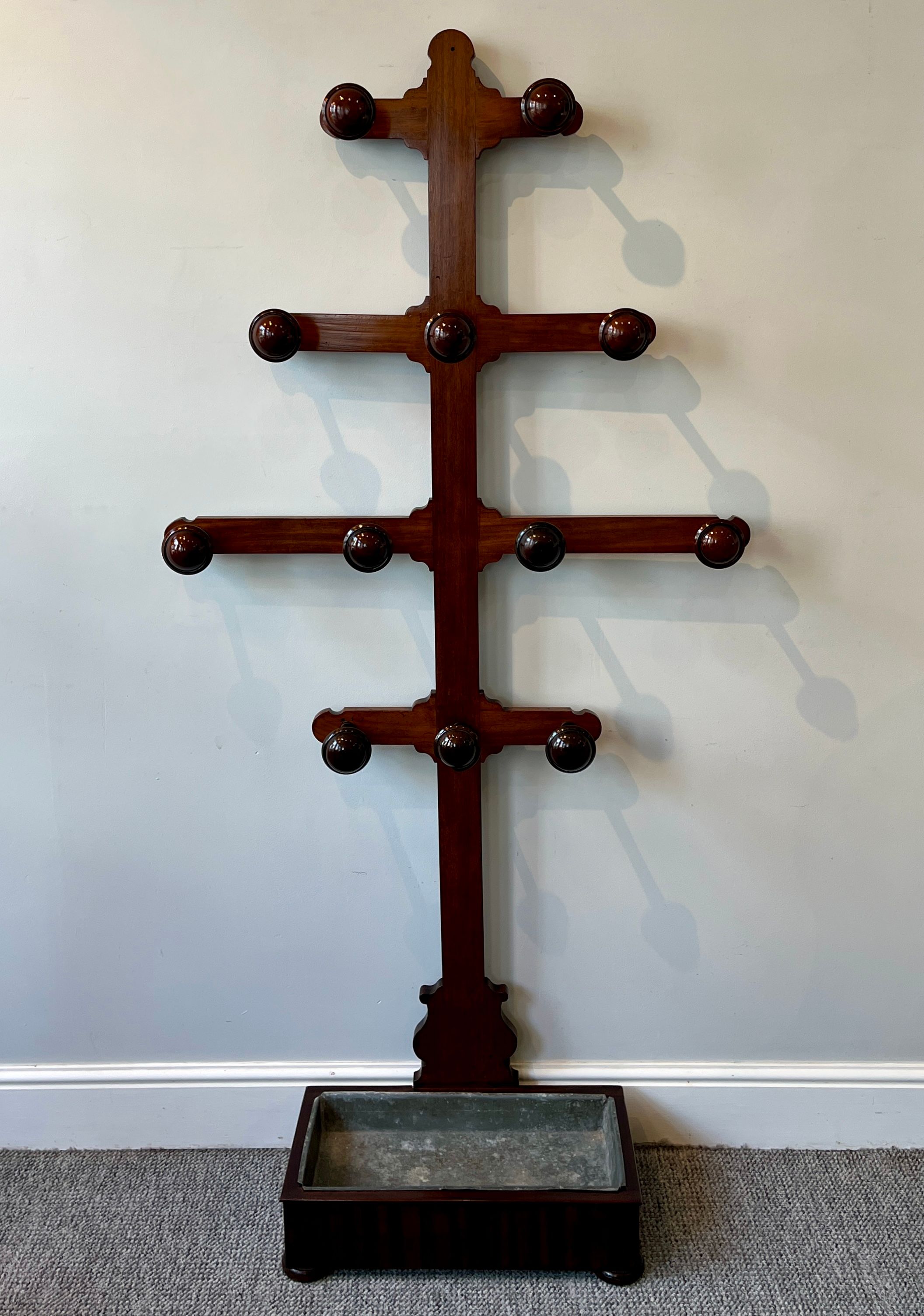 Victorian Mahogany Hall Stand