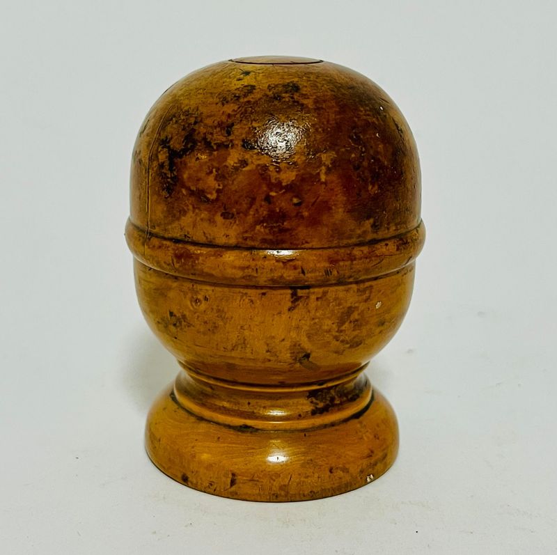 Antique Apothecary's Treen Pill Silverer