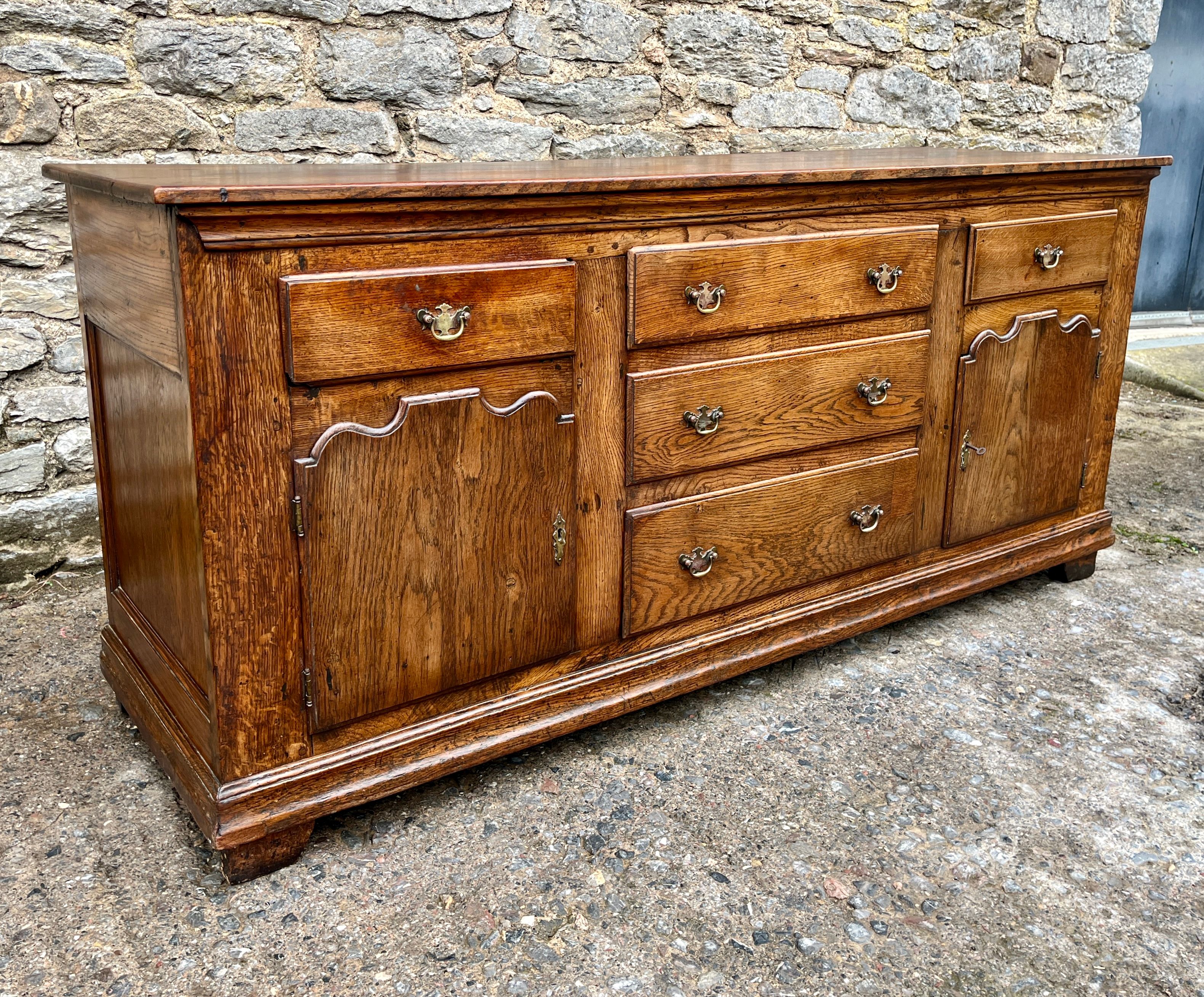 Antique Oak Dresser Base