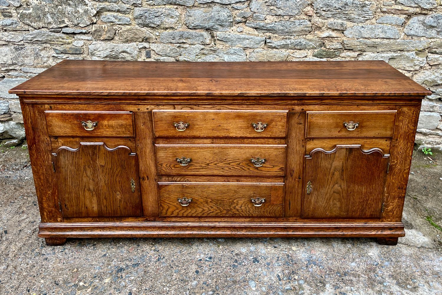 Antique Oak Dresser Base