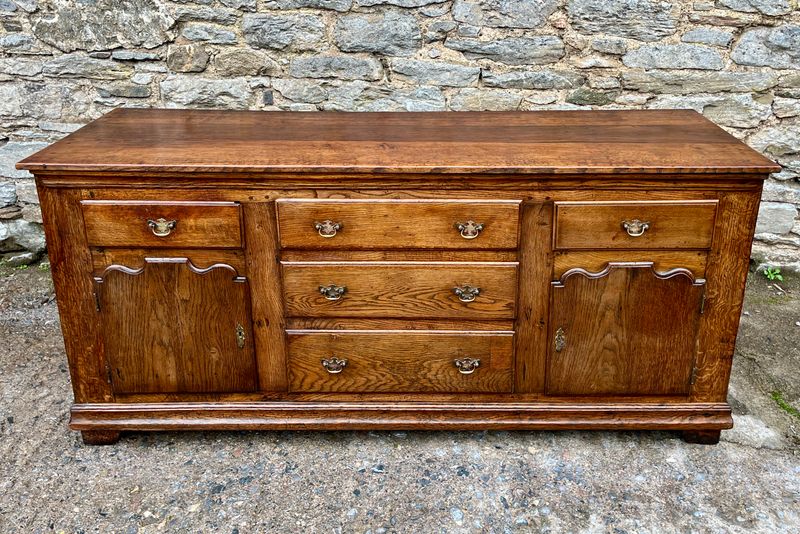 Antique Oak Dresser Base