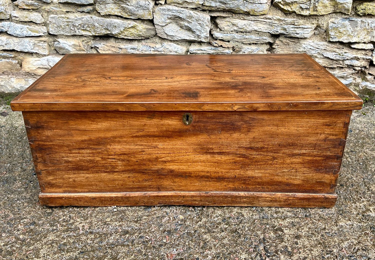 ​Antique Elm Blanket Box