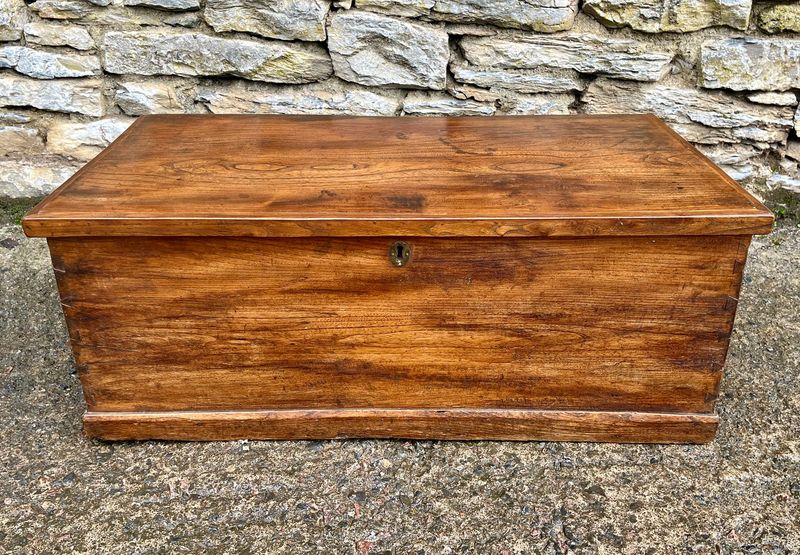 ​Antique Elm Blanket Box