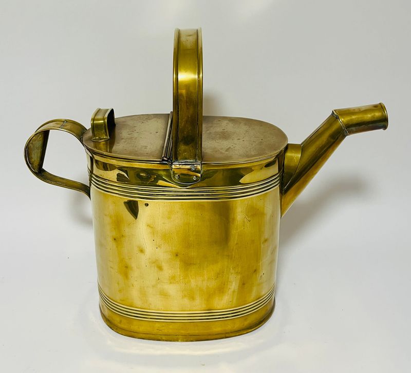 Large Antique Brass Watering Can