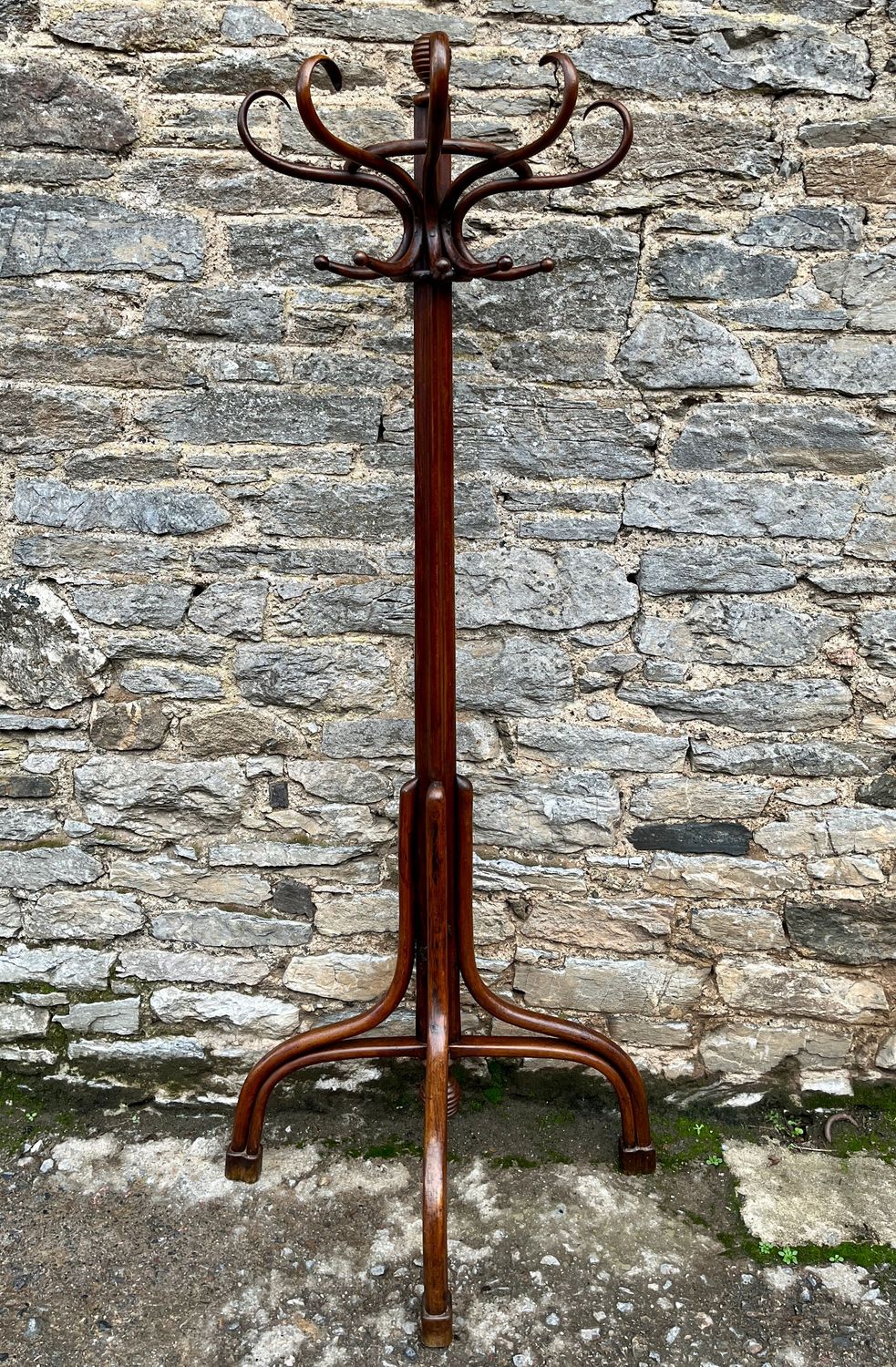 Antique Bentwood Demi-Lune Hat and Coat Stand Antique Bentwood Demi-Lune Hat and Coat Stand