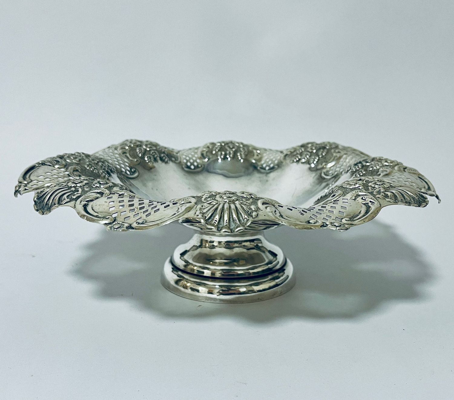 Large Antique Silver Tazza