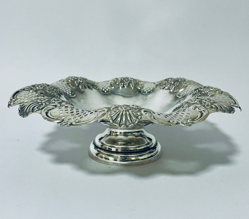 Large Antique Silver Tazza