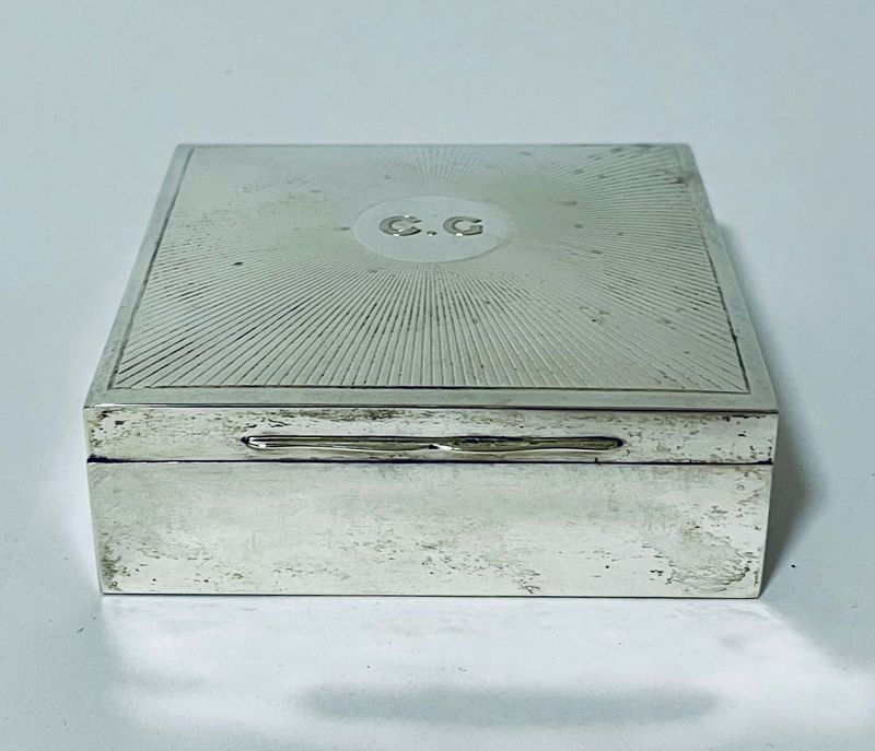 Antique Silver Cigarette Box