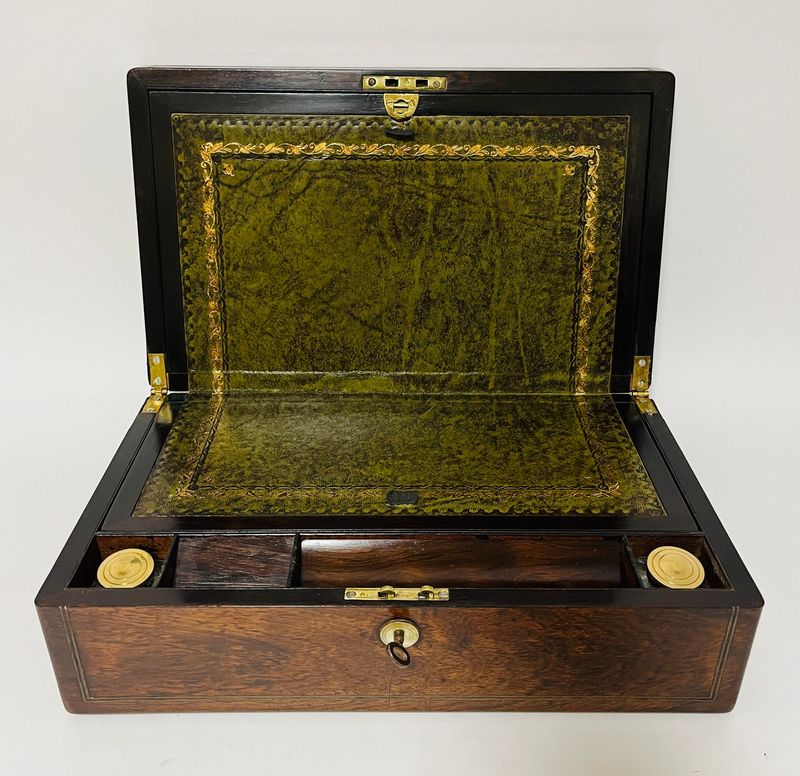 Victorian Rosewood Writing Slope with Secret Drawer