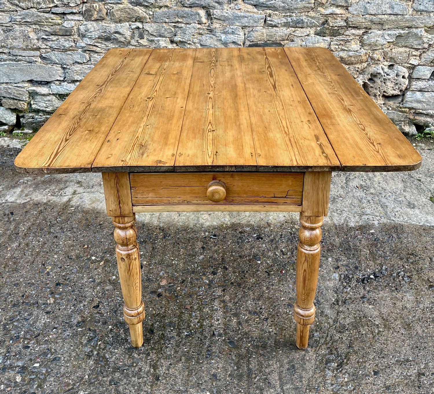 ​Victorian Pine Drop Flap Kitchen Table